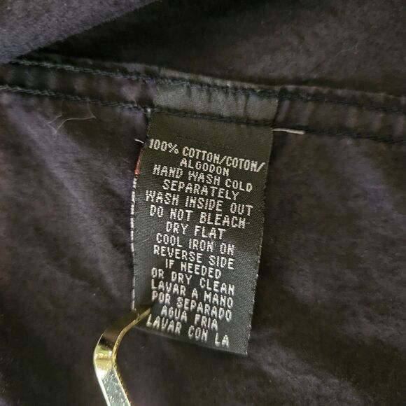 KENNETH COLE  Dress Shirt Men's XL Long sleeve 90's black patterned button down - Picture 6 of 11